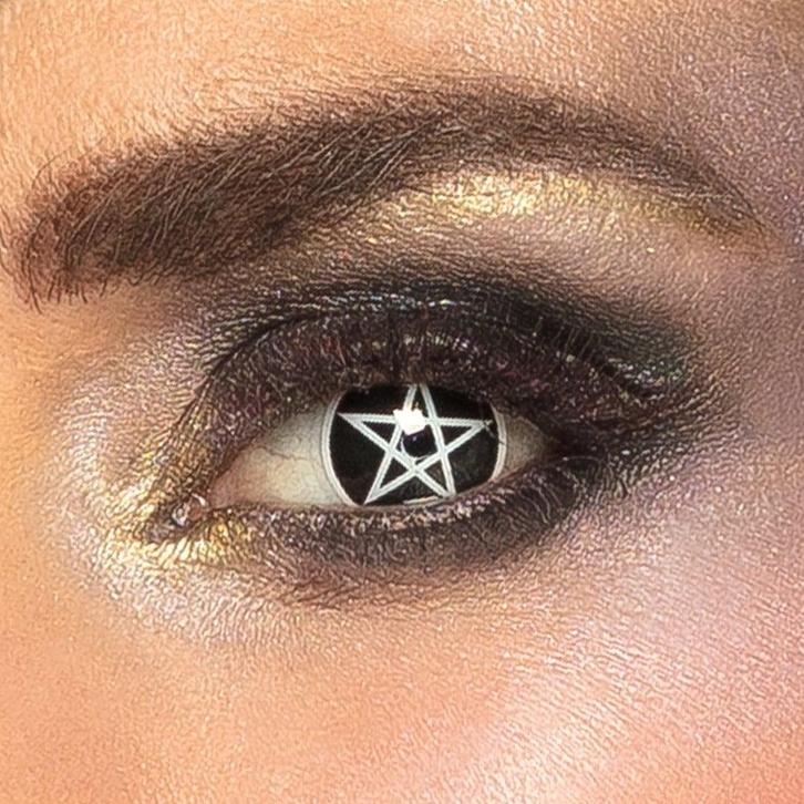 Halloween Kleurlenzen Pentagram, Hobby en Vrije tijd, Feestartikelen, Nieuw, Verzenden