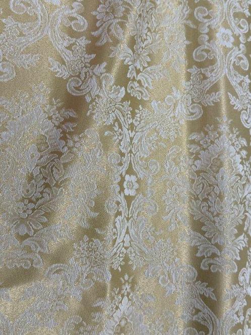 Luxe damastbrokaat voor meubelstoffering - Meubelstof - 3 m, Antiek en Kunst, Antiek | Kleden en Textiel