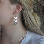 Zilveren oorbellen Bella 3 hearts, Sieraden, Tassen en Uiterlijk, Oorbellen, Verzenden, Nieuw
