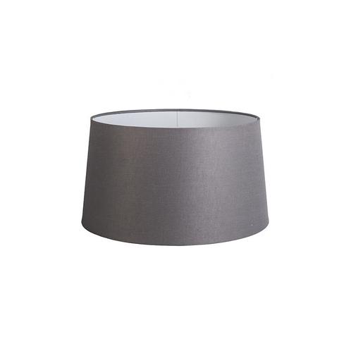 Linnen lampenkap donkergrijs rond schuin 45/40/25, Huis en Inrichting, Lampen | Lampenkappen, Minder dan 25 cm, Rond, Grijs, Nieuw