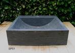 Hardsteen wasbak, natuursteen, blauwsteen, wastafel, Nieuw