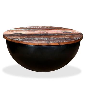 Salontafel Gerecycled Hout - 60cm - Tweedekansje - 35%! beschikbaar voor biedingen