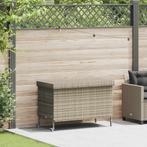vidaXL Tuinbox met wielen 110x55x73 cm poly rattan, Tuin en Terras, Verzenden, Nieuw