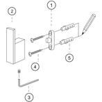 Wiesbaden Eris Jashaak - Handdoekhaak - Muurhaak - Chroom, Huis en Inrichting, Badkamer | Badtextiel en Accessoires, Ophalen of Verzenden