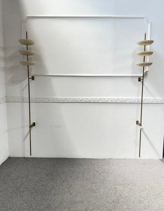 Stilnovo - Wandlamp (2) - Metaal, Messing, Antiek en Kunst, Antiek | Lampen