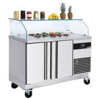 GGM Gastro | Saladette PREMIUM - 1400mm - 2 deuren - met |, Verzenden, Nieuw in verpakking