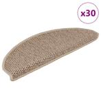 vidaXL Trapmatten zelfklevend Sisal-Look 30 st 65x21x4 cm, Verzenden, Nieuw