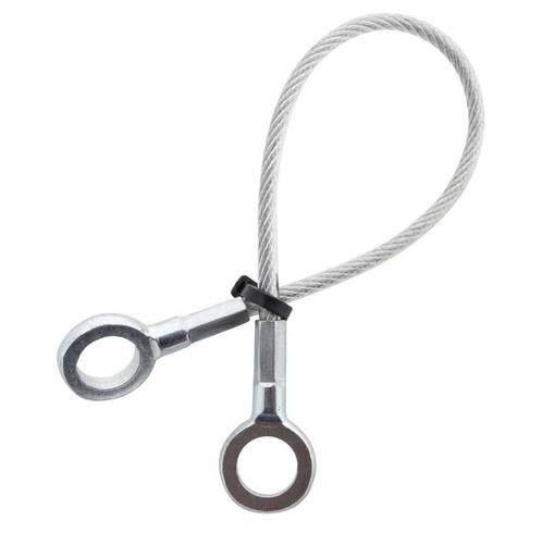 Veiligheidskabel 20cm met ogen zwart, Fietsen en Brommers, Fietsaccessoires | Overige Fietsaccessoires, Verzenden