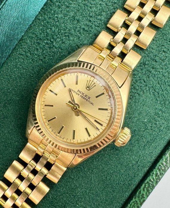 Rolex - Oyster Perpetual Lady 18K Gold - 6719 - Dames - 1973, Sieraden, Tassen en Uiterlijk, Horloges | Heren