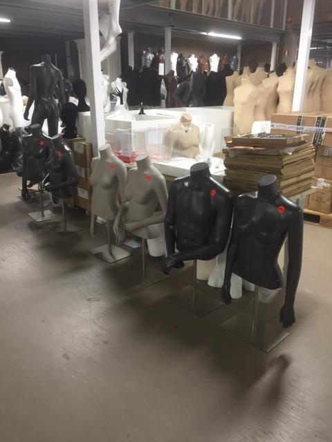 Dames en heren torsos op RVS poot, Zakelijke goederen, Kantoor en Winkelinrichting | Winkel en Inventaris