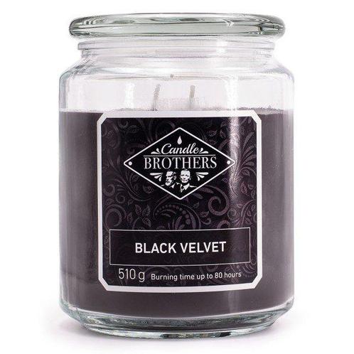 Candle Brothers geurkaars - Black Velvet - 80 branduren, Huis en Inrichting, Woonaccessoires | Kandelaars en Kaarsen, Nieuw, Ophalen of Verzenden