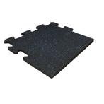 Rubber puzzel tegel - 50 x 50 cm – zwart SBR / blauw EPDM -, Tuin en Terras, Tegels en Klinkers, Verzenden, Nieuw