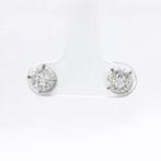 Oorbellen - 18 karaat Witgoud - 0.61ct. tw. Diamant, Nieuw
