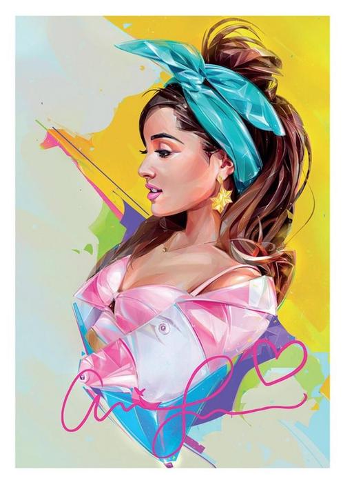 Posters - Poster Grande, Ariana - Ariana Grande, Verzamelen, Muziek, Artiesten en Beroemdheden, Zo goed als nieuw, Verzenden