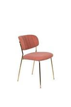 Eetkamerstoel - Mascot - Roze/Goud - House of Rebels, Huis en Inrichting, Stoelen, Verzenden, Nieuw