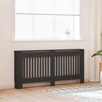 vidaXL Radiatorafdekking 2 pcs Zwart 172 x 19 x 81.5 cm, Doe-het-zelf en Verbouw, Verwarming en Radiatoren, Verzenden, Nieuw