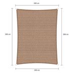 Rechthoek schaduwdoek - Zand - Waterdoorlatend - 2,5 x 3,5 m, Tuin en Terras, Schaduwdoeken, Ophalen of Verzenden, Nieuw