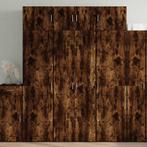 vidaXL Opbergkast 70x42,5x225 cm bewerkt hout gerookt, Minder dan 50 cm, Nieuw, Overige houtsoorten, 50 tot 75 cm