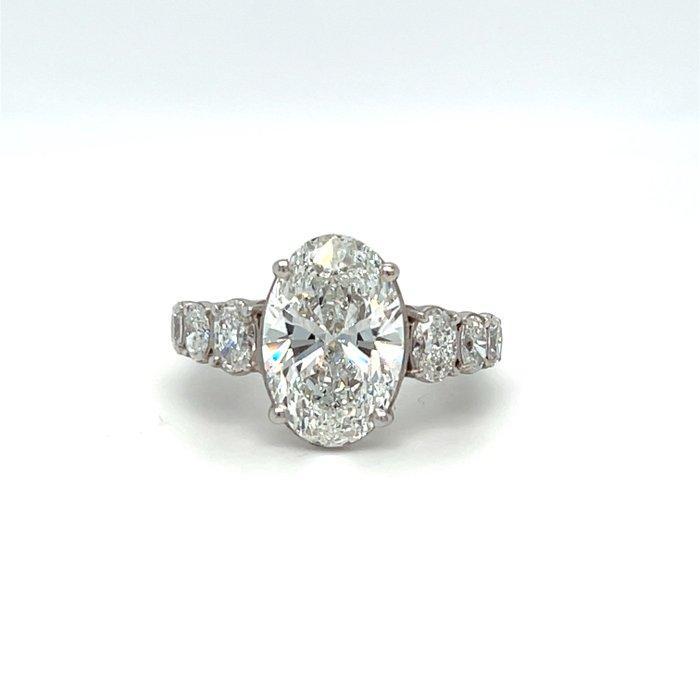 Ring - 14 karaat Witgoud Diamant (Lab-grown) - Diamant, Sieraden, Tassen en Uiterlijk, Ringen