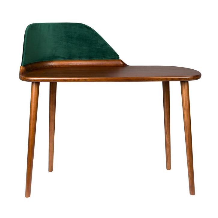 *WOONWINKEL* Dutchbone Finn Vintage Bureau Met Groen Fluweel, Huis en Inrichting, Bureaus, Nieuw, Verzenden