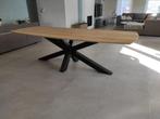 Aerts eiken, eettafel, Deens ovaal + spinpoot (A-keuze), Nieuw, Eikenhout