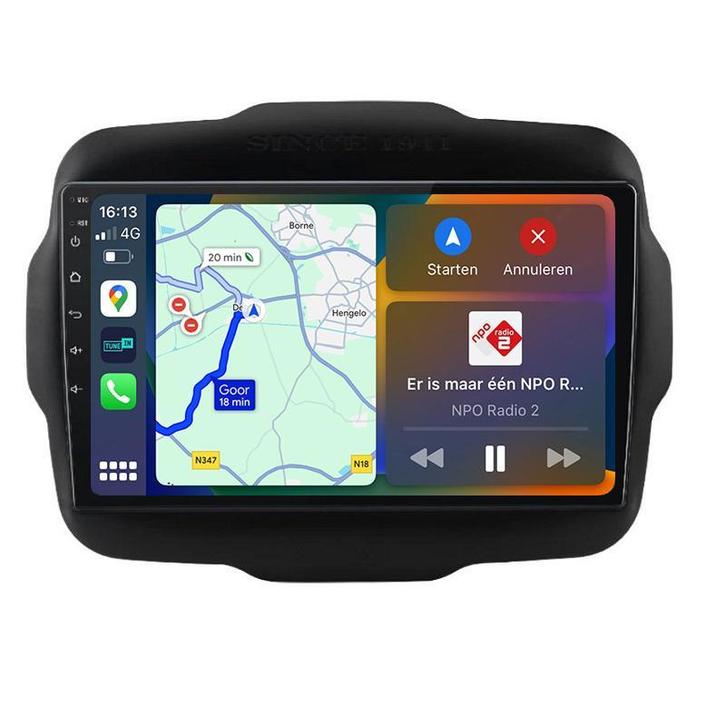 Jeep Renegade Navigatie Radio met Apple Carplay Android Auto, Auto diversen, Autoradio's, Nieuw, Ophalen of Verzenden