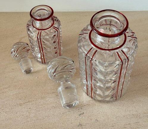 Baccarat - Parfumfles (2) - Kristal - Zeldzaam assortiment, Antiek en Kunst, Antiek | Glas en Kristal