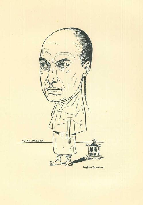 Portrait of Albertus Wilhelmus Albert van Dalsum, Antiek en Kunst, Kunst | Etsen en Gravures
