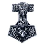 Zilveren Hamer van Thor ketting hanger, Verzenden, Nieuw