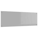 Lichtgrijs Glas Achterwand 120cm | Tweedekansje, Huis en Inrichting, Keuken | Keukenelementen, Minder dan 50 cm, Nieuw, Ophalen of Verzenden
