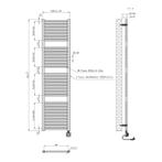 Elektrische Radiator Wiesbaden Elara 181.7x45 Cm Smart Wifi, Ophalen of Verzenden, Nieuw