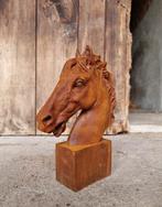Beeldje - paardenhoofd - IJzer, Antiek en Kunst