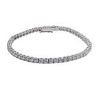 Zonder Minimumprijs - Armband - 14 karaat Witgoud - 6.12ct., Sieraden, Tassen en Uiterlijk, Armbanden, Nieuw