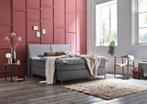 Boxspringset Chateau - 180/200cm, Nieuw, 180 cm, Wit, Tweepersoons