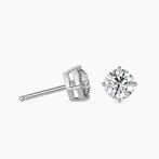 Oorstekers - 18 karaat Witgoud - 1.00ct. tw. Diamant