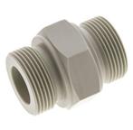 Dubbele Nippel G1 1/4 Polypropyleen (PP) 10bar FDA 50mm Hex, Verzenden, Nieuw