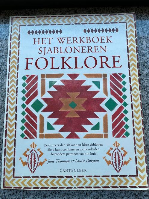 Het werkboek sjabloneren Folklore, Boeken, Hobby en Vrije tijd, Tekenen en Schilderen, Gelezen, Verzenden