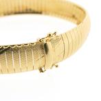 Gouden omega schakel armband | 19,5 cm (omegaschakel), Ophalen of Verzenden, Gebruikt, Overige kleuren, Goud