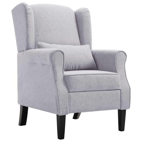 Fauteuil Lichtgrijs Stof: Elegant! | 40% Korting - OP=OP, Huis en Inrichting, Fauteuils, 50 tot 75 cm, Minder dan 75 cm, Nieuw