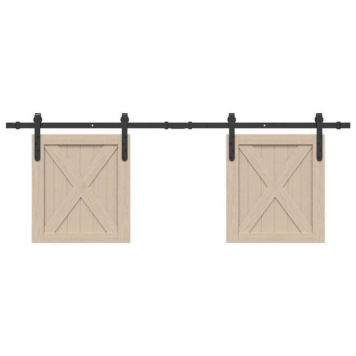 vidaXL Ophangset voor schuifdeur 152 cm koolstofstaal, Doe-het-zelf en Verbouw, Overige Doe-het-zelf en Verbouw, Nieuw, Verzenden