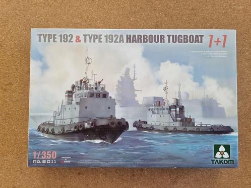 Takom 6011 Type 192 & 192A Harbour Tugboat 1:350, Hobby en Vrije tijd, Modelbouw | Boten en Schepen, Verzenden