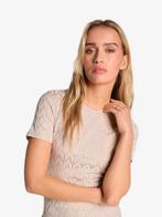 -20% Alix The Label  Alix The Label Dames shirt jacquard sli, Kleding | Dames, T-shirts, Verzenden, Nieuw, Beige