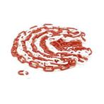 Signalisatieketting | Perel | 5 meter (Rood/Wit, Kunststof), Verzenden, Nieuw