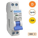 Gacia installatieautomaat 1P+N D25 6KA - M80N-D25, Doe-het-zelf en Verbouw, Elektra en Kabels, Ophalen of Verzenden, Nieuw