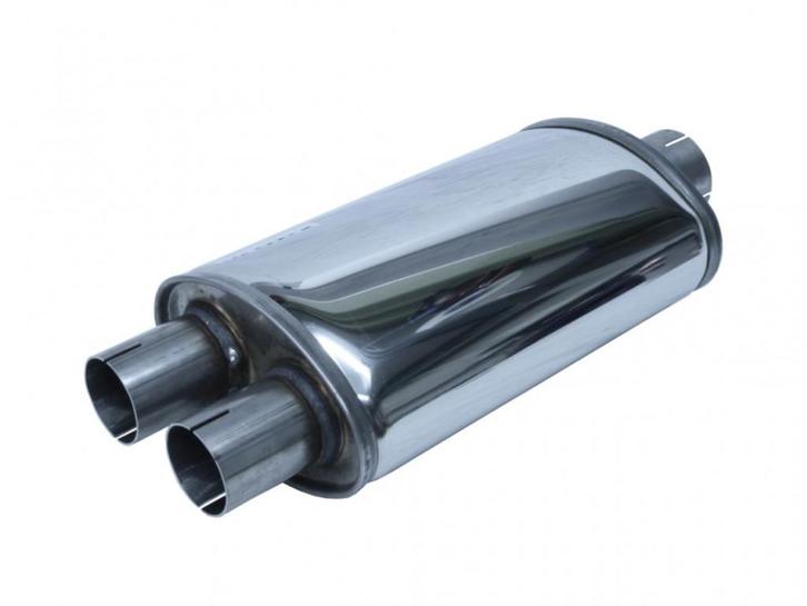 Demper 63-51mm Y ovaal 185/115mm 315mm lang RVS Simons, Auto-onderdelen, Overige Auto-onderdelen, Ophalen of Verzenden