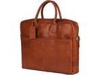 Burkely Vintage Max - Worker 17 - Aktetas 17 inch - Cognac, Verzenden, Zo goed als nieuw