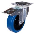 Zwenkwiel heavy + rem 160mm blauw model, Doe-het-zelf en Verbouw, Overige Doe-het-zelf en Verbouw, Verzenden, Nieuw