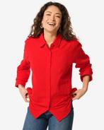 HEMA Damesblouse Iris mousseline rood, Kleding | Dames, Verzenden, Nieuw