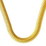 Ketting - 14 karaat Geel goud - Visgraat Italiaanse ketting, Sieraden, Tassen en Uiterlijk, Antieke sieraden