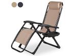 Novitaa NOVDC01C - Opvouwbare Ligstoel - Verstelbaar 30°-90°, Tuin en Terras, Tuinsets en Loungesets, Verzenden, Nieuw